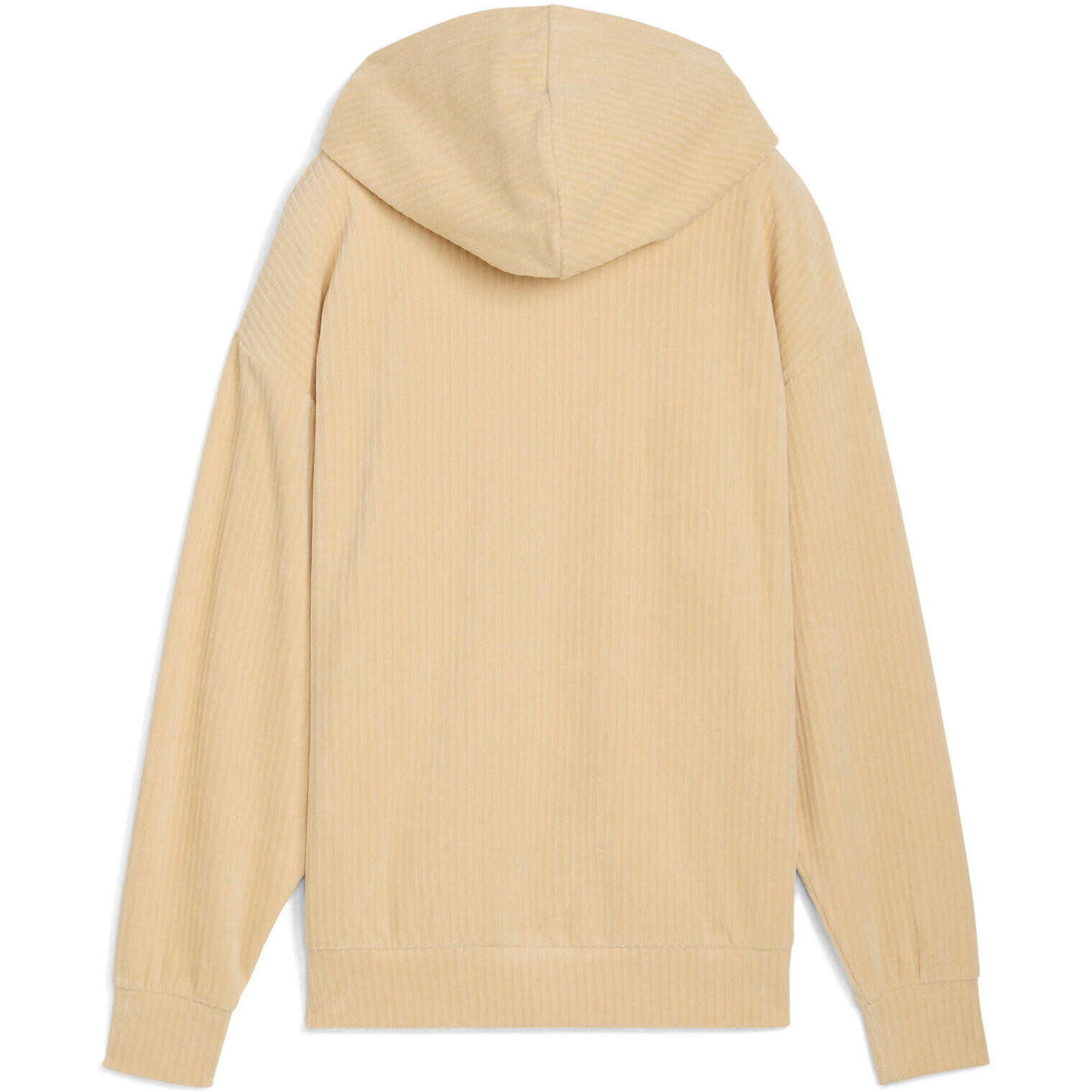 Capot Puma Ess Elevated Comfort Velour Rib Hoodie, Beige, Femmes 5/5