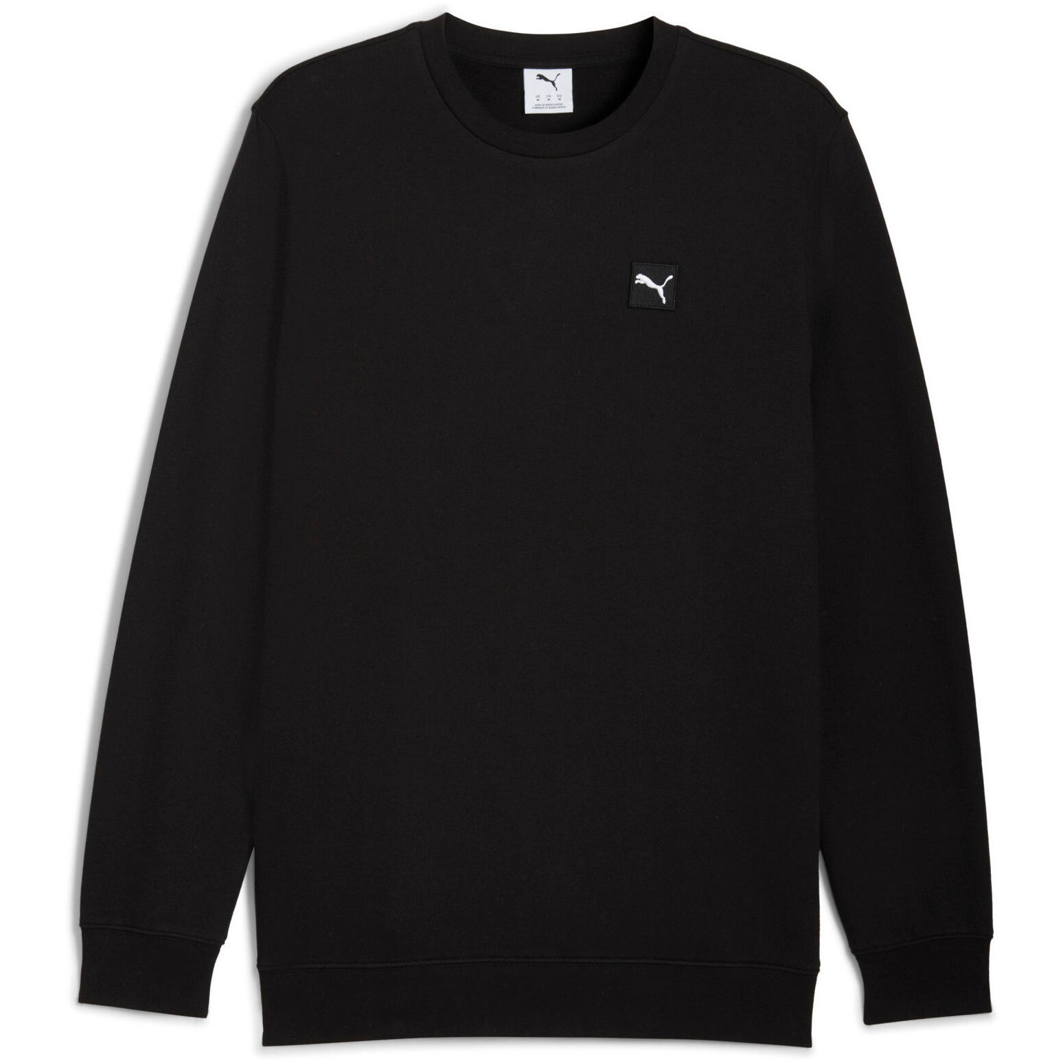 Puma - Blouse Puma Ess Elevated Crew Fl, Noir, Hommes - Sweat-shirt - Blanc|noir - Decathlon