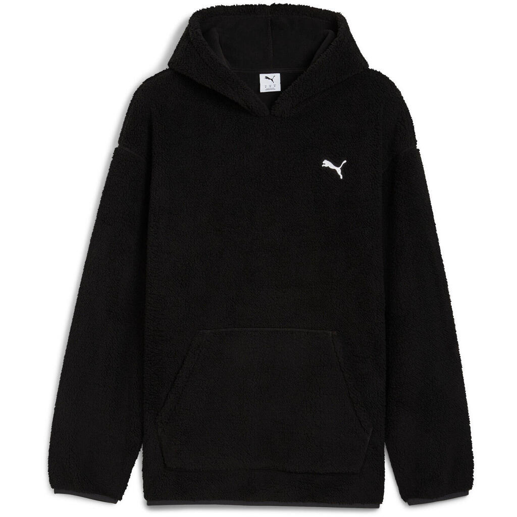 Hood Puma Ess Elevated Relaxed Winterized Hoodie S, Black, Men