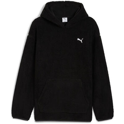 Kap puma ess elevated relaxed winterized hoodie s, zwart, mannen