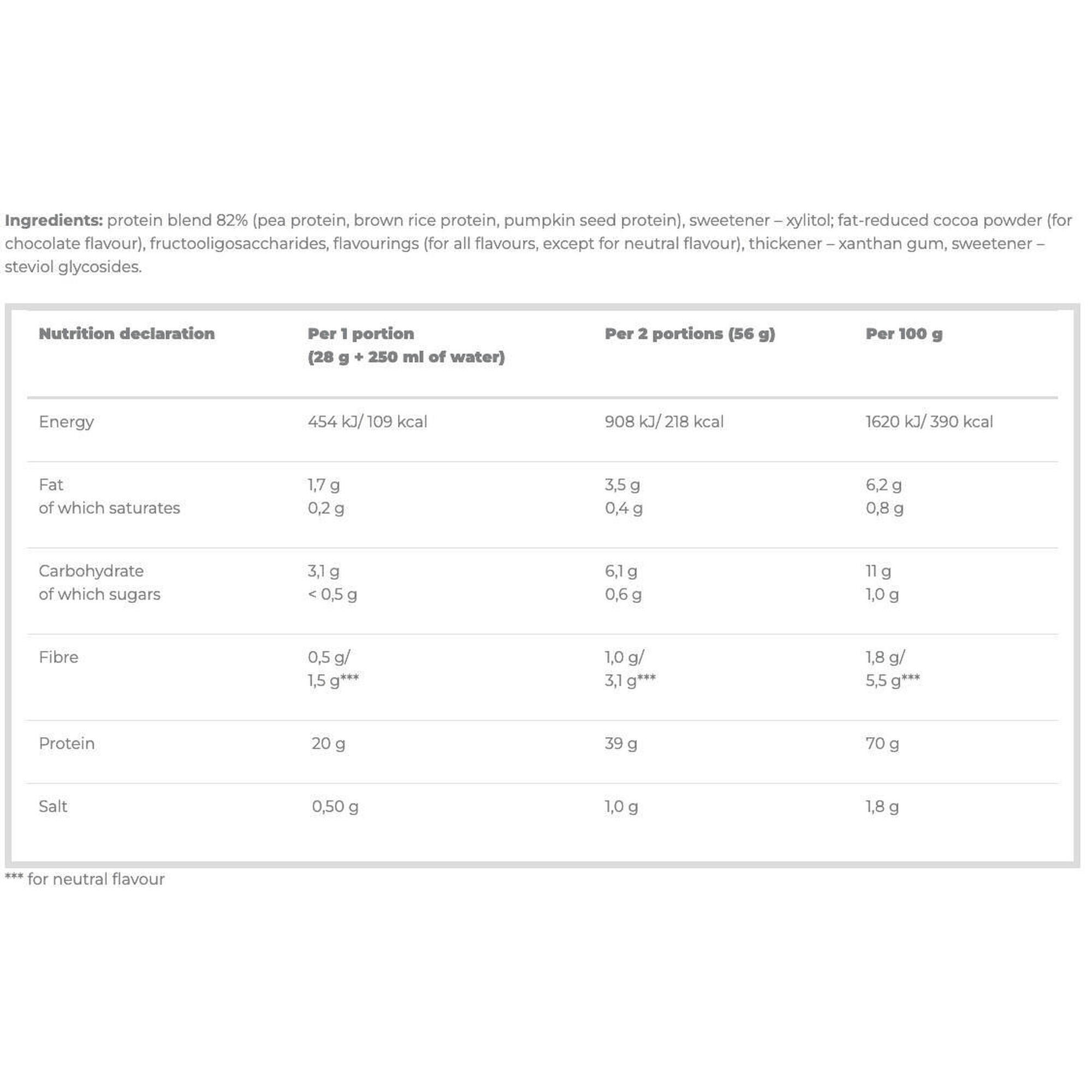 Olimp Sport - Protéine Vegan - Veggie Protein Complex - Chocolat 500g - Protéines Végétales - 500 G - Decathlon