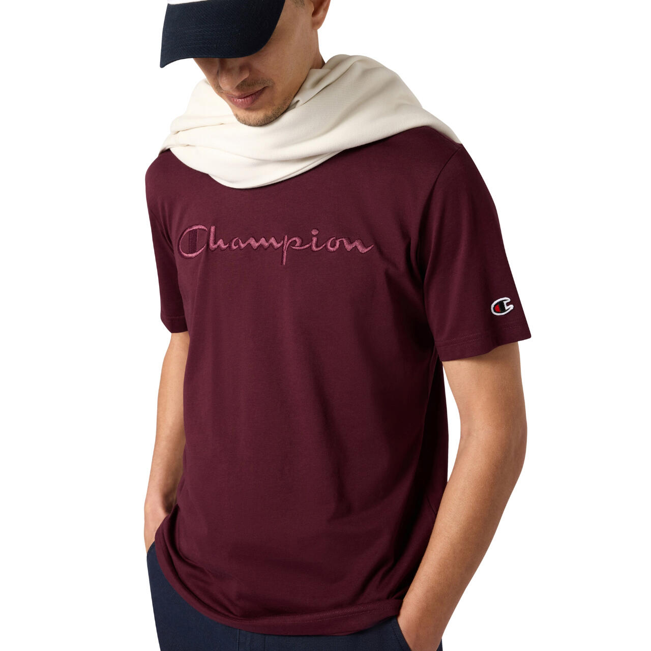 Champion Tee-shirt SS homme - manches courtes, longueur standard 6/7