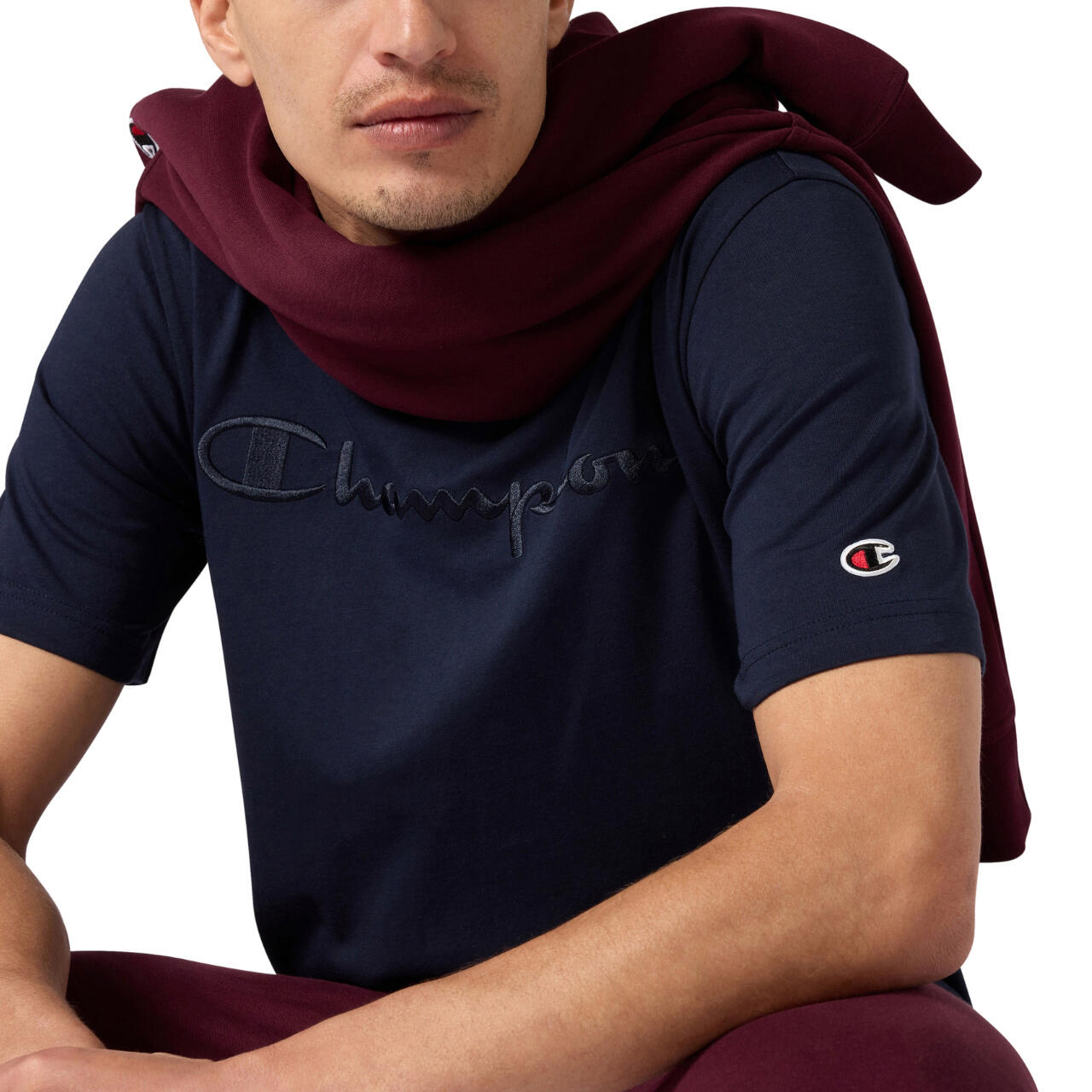 Champion Tee-shirt SS homme - manches courtes, longueur standard 3/6