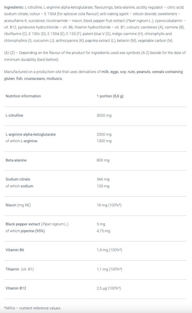 Pre-workout - Pump Xplode Powder - Cola 300g 3/4