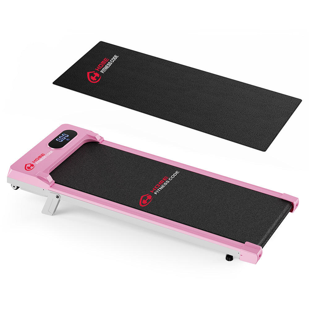 Homefitnesscode - Tapis De Marche Compact 1-6 Km/h Avec Pente Manuelle 5% - Tapis De Course - Rose - Taille Unique - Decathlon