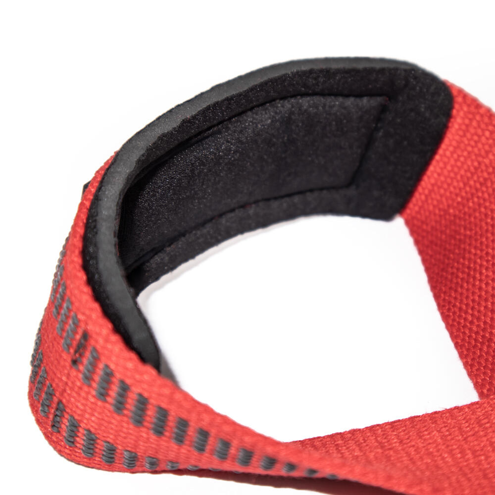 Straps de musculação. Correias de elevação RL GRIPS vermelhas em forma de 8 6/7