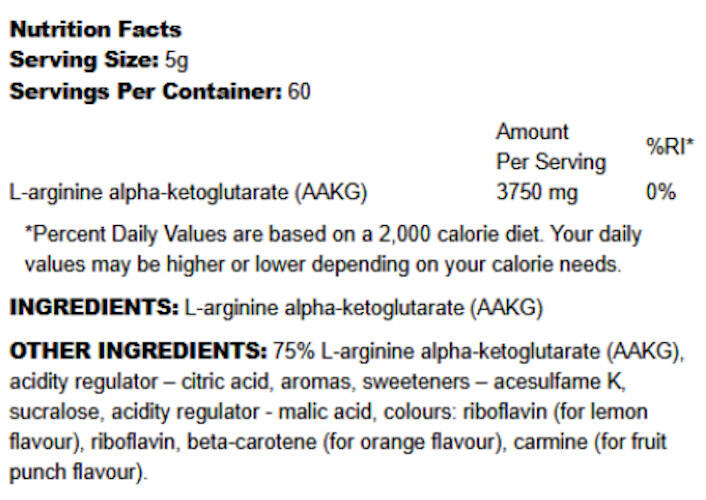 L-Arginine - AAKG Xplode Powder - Orange 300g 3/3