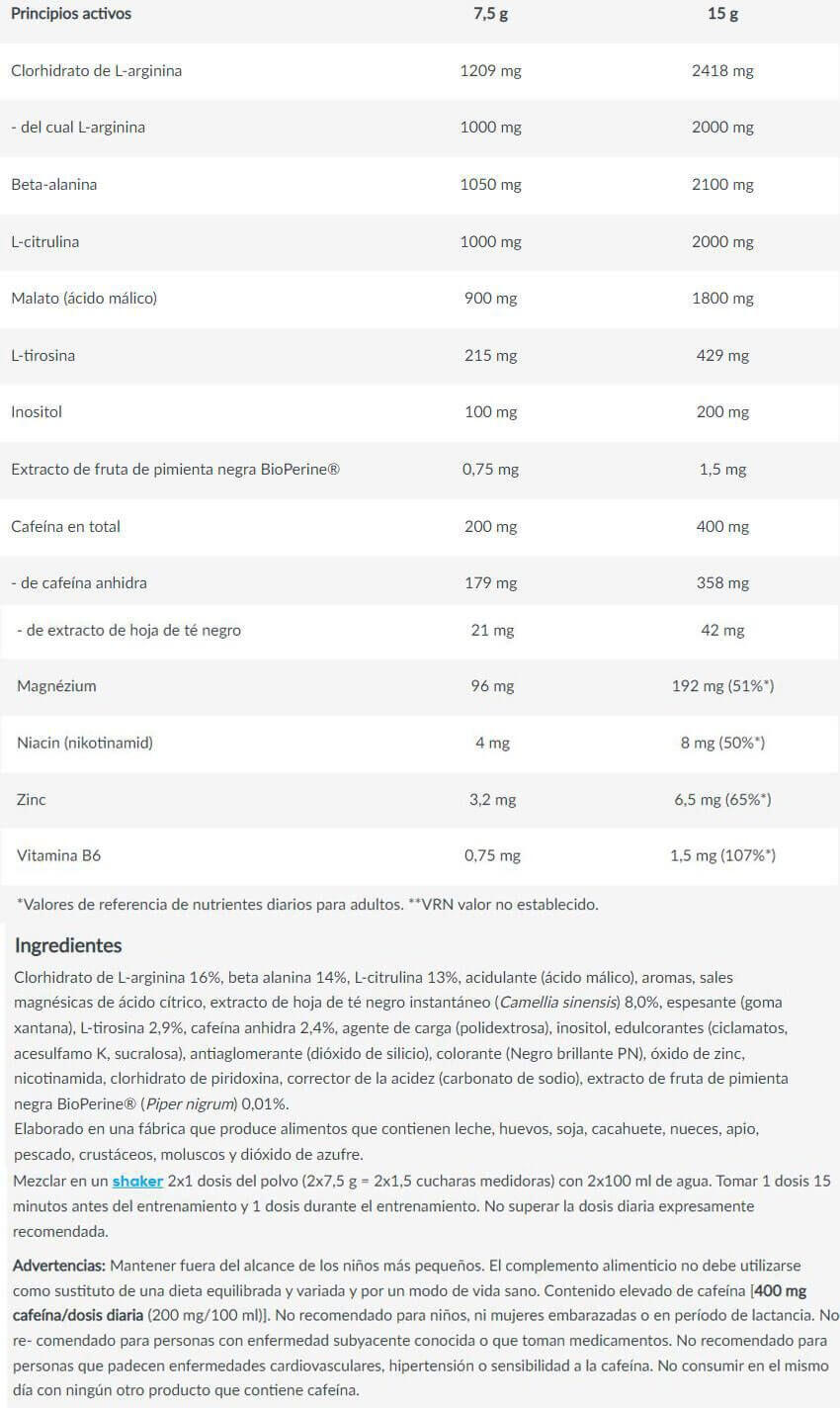 Preworkout | Black Blood Caf + (300g) | Cola 3/4