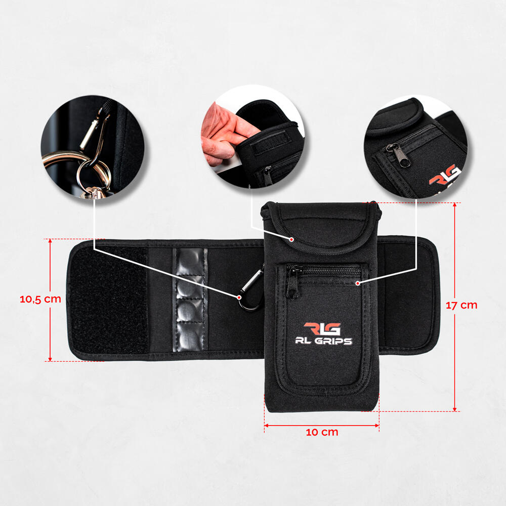 Funda Magnética de Gimnasio para Botella y Móvil RL Grips 5/7