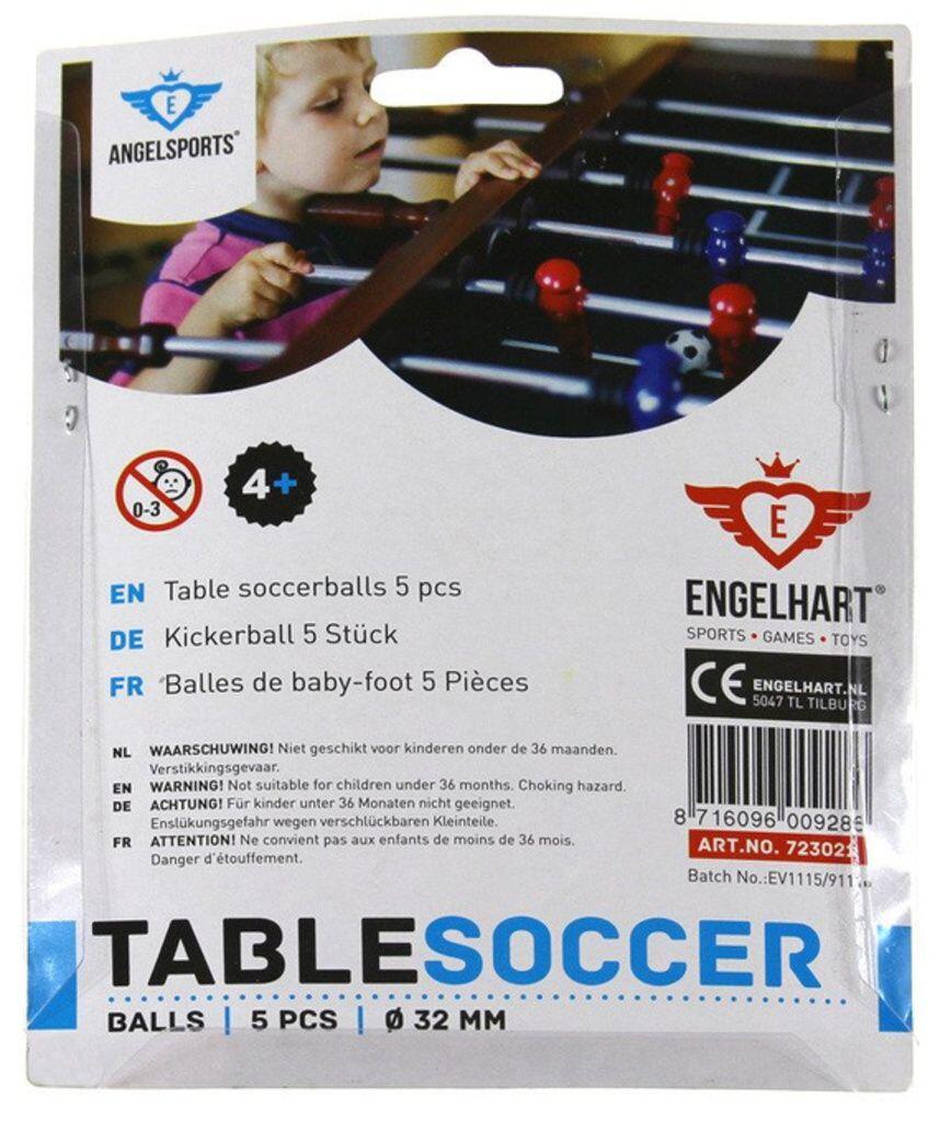 Tafelvoetballen set 5 stuks. 3/4