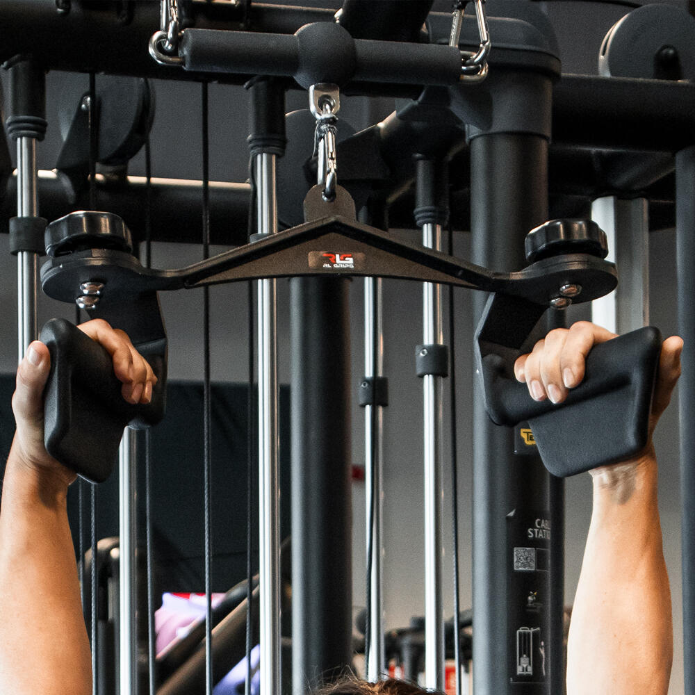 Pack Agarres de Espalda para Entrenamiento en Poleas Gimnasio - Jalones y Remos 2/6