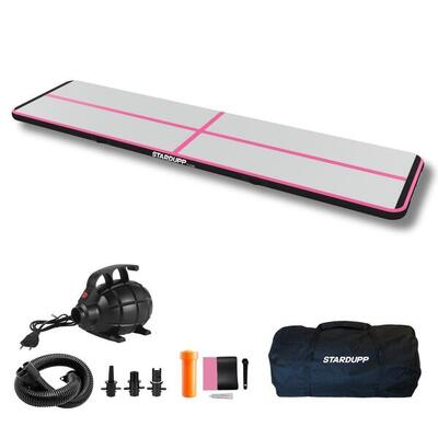 Stardupp flow airtrack 4m 10cm -- inclusief elektrische pomp & luxe draagtas