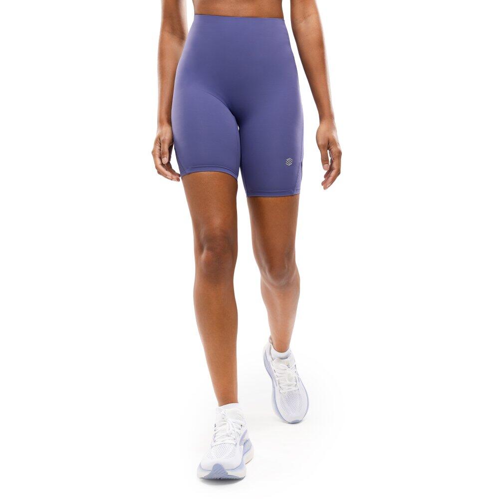 SIROKO Pantaloncini aderenti da corsa da donna Fitness Thames Blue Blu