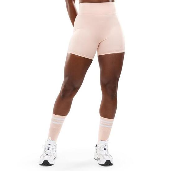 Damen Fitness kurze trainingsleggings Ganges Pink Rosa