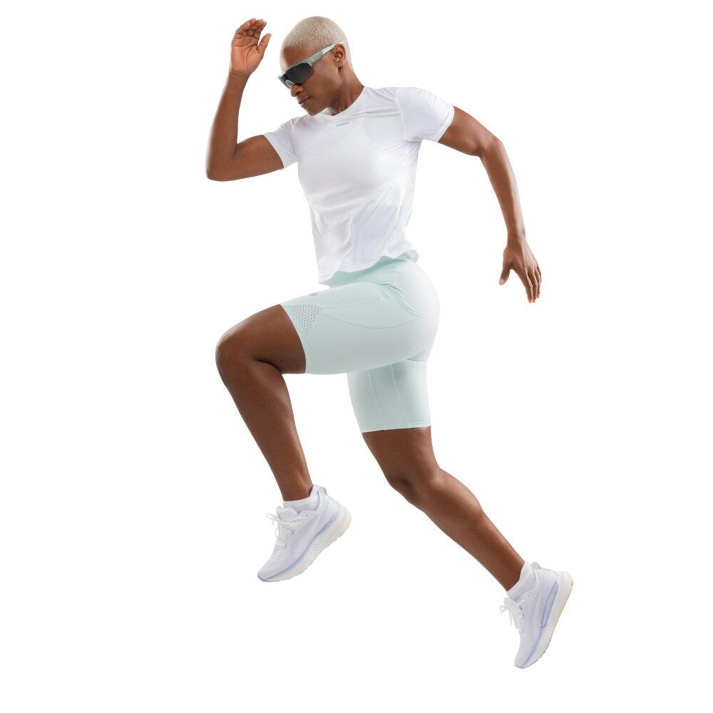 Mallas running cortas mujer fitness Thames Mint Verde 3/7