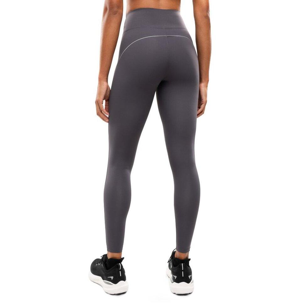 Damskie długie legginsy do biegania Fitness Siroko Lume Dark Gray
