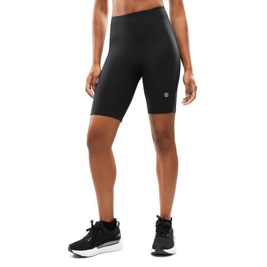 Pantaloncini aderenti da corsa da donna Fitness Thames Black Nero
