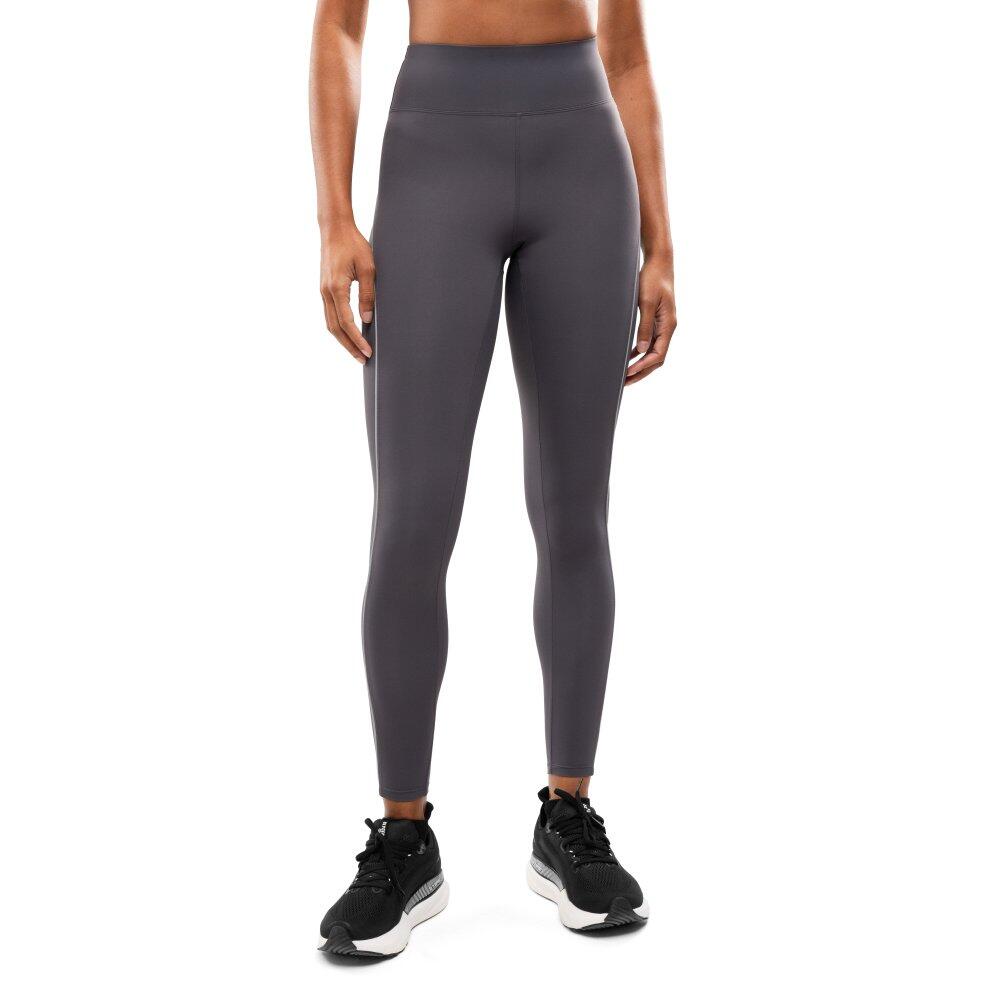Women Fitness 's full-length running leggings Lume Dark Gray Grey