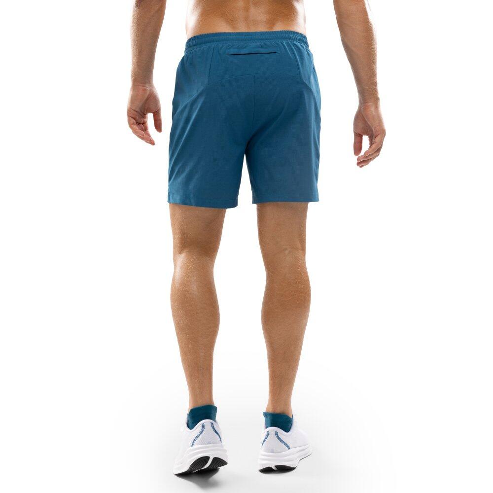 Pantaloncini da corsa 2 in 1 da uomo Fitness Admix Blue Blu 2/7