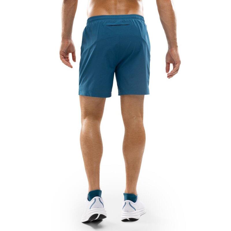 Pantaloni scurți dublu strat pentru alergare pentru bărbați Admix Blue Albast