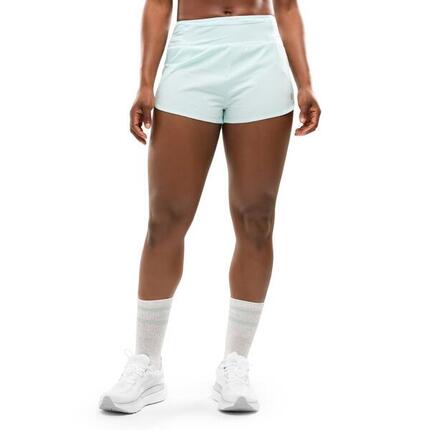Damen Fitness 2in1-laufshorts Alloy Mint Grün