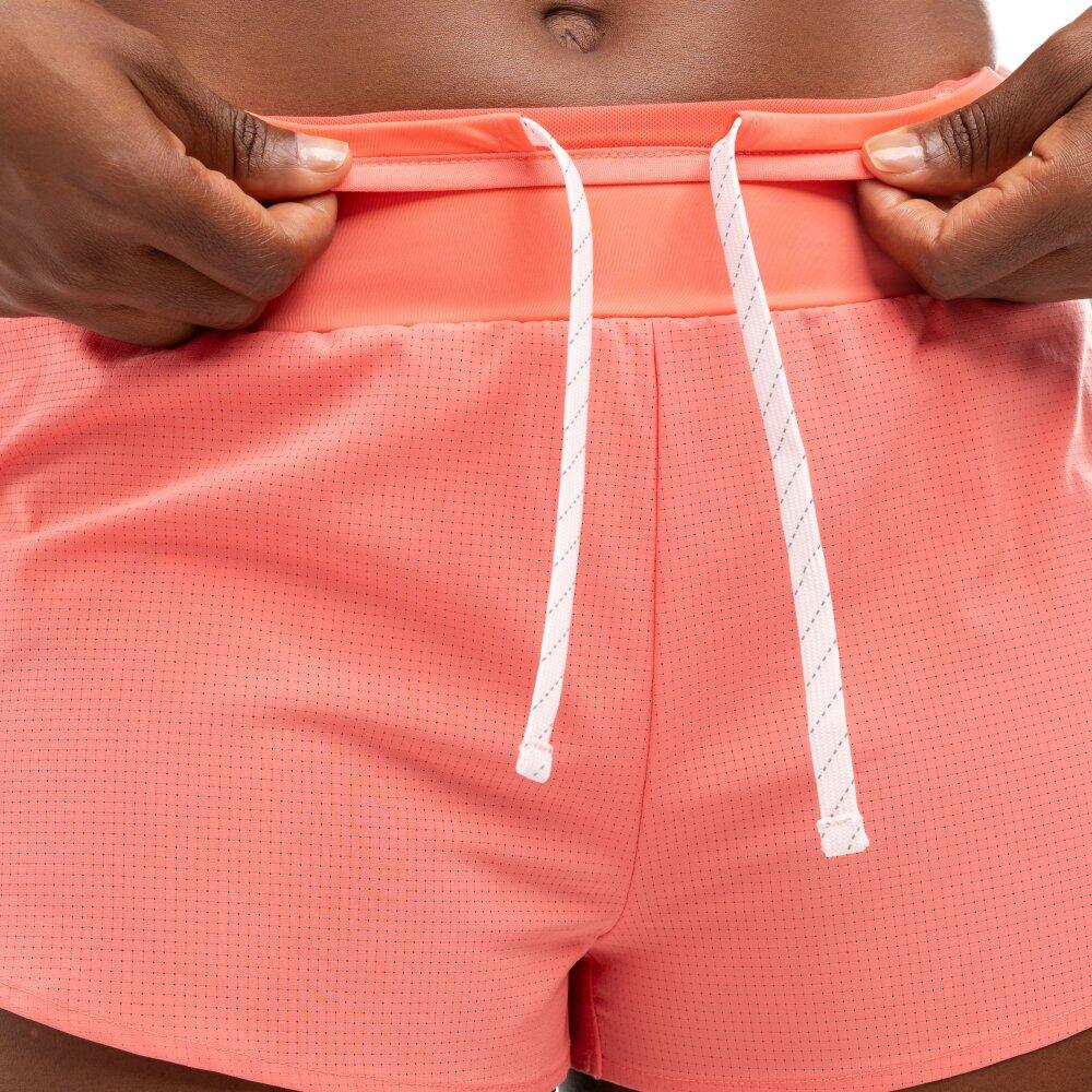 Pantaloncini da corsa 2 in 1 da donna Fitness Alloy Coral Pink Rosa 4/6