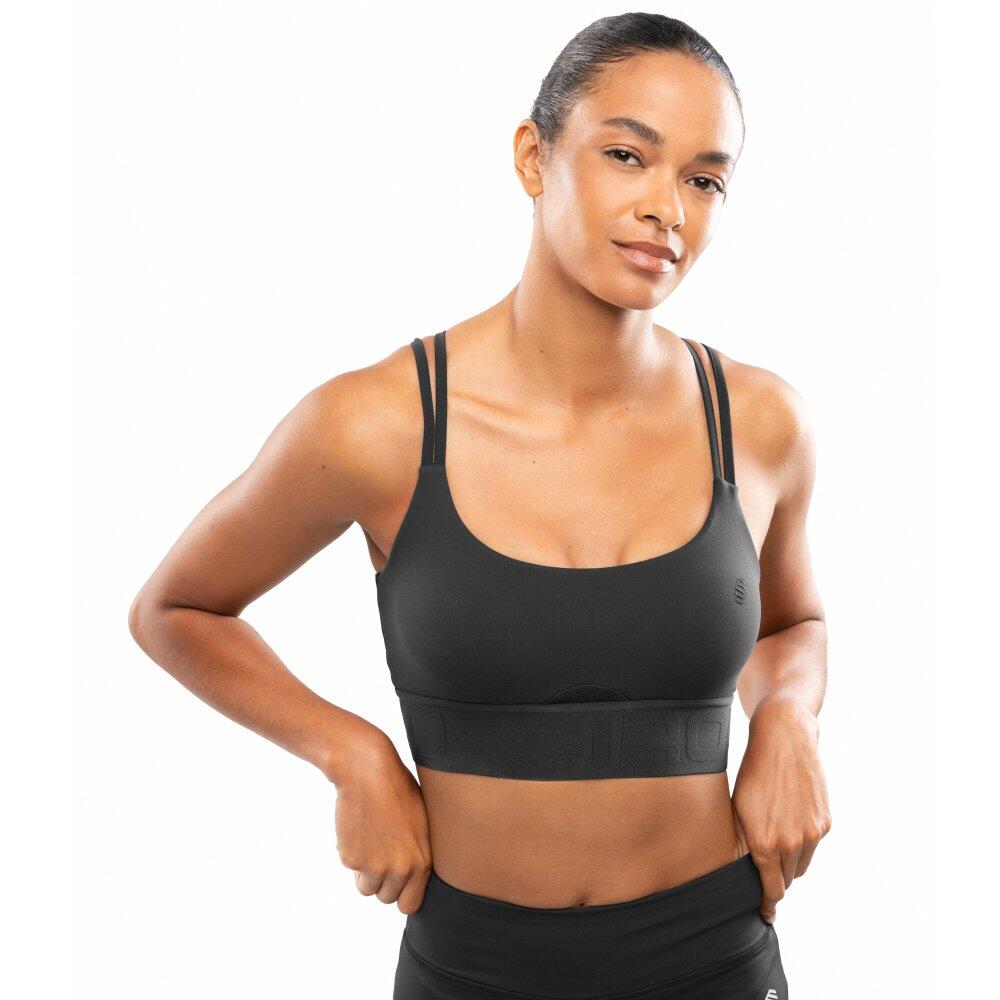 SIROKO Reggiseno per yoga e pilates da donna Fitness Harbour Black Nero