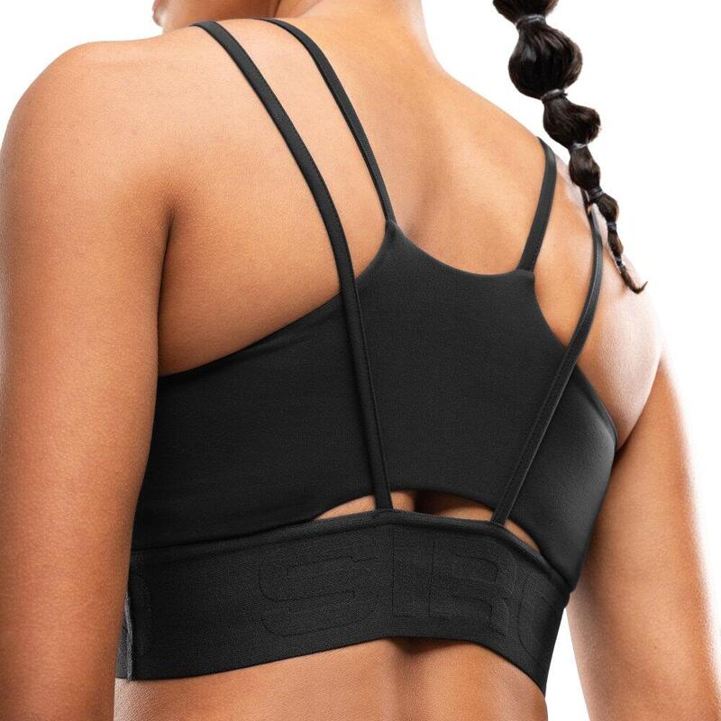 Sutien yoga pilates pentru femei Harbour Black Negru