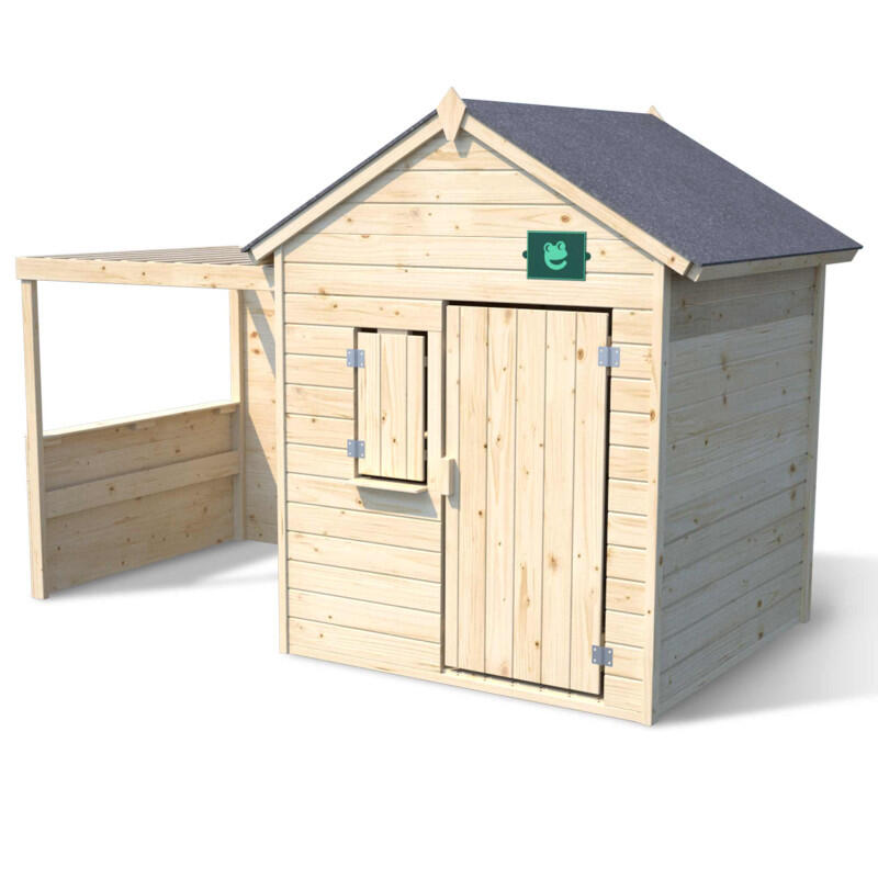 Cabane en bois enfant avec pergola ALPAGA 1/5