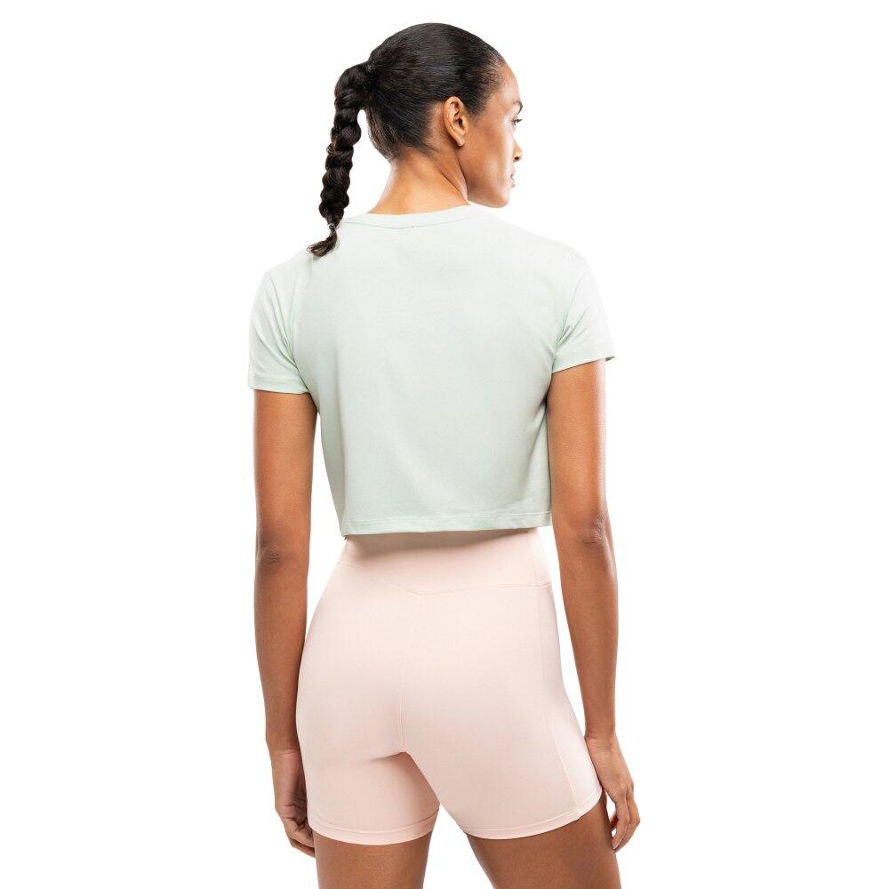Damen Fitness sport-t-shirt twist-detail Space Green Grün 2/6