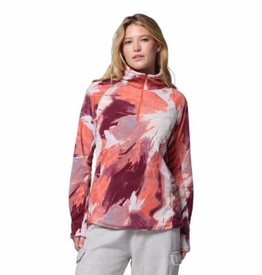 Fleece Pullover Damen - COLUMBIA Glacial™ IV Print 1/2 Zip - Zing Snowflight