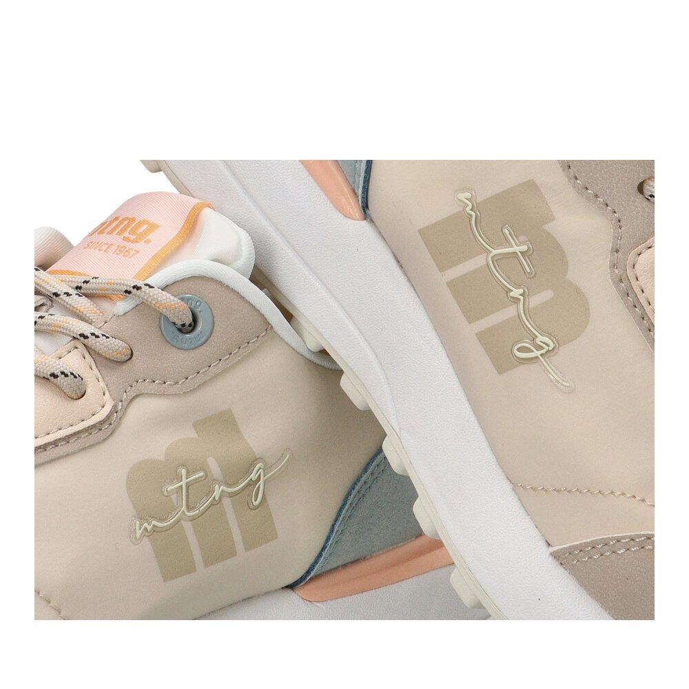 Baskets basses femme - Marche sportive - À lacets - MTNG 60779 - Beige 6/6