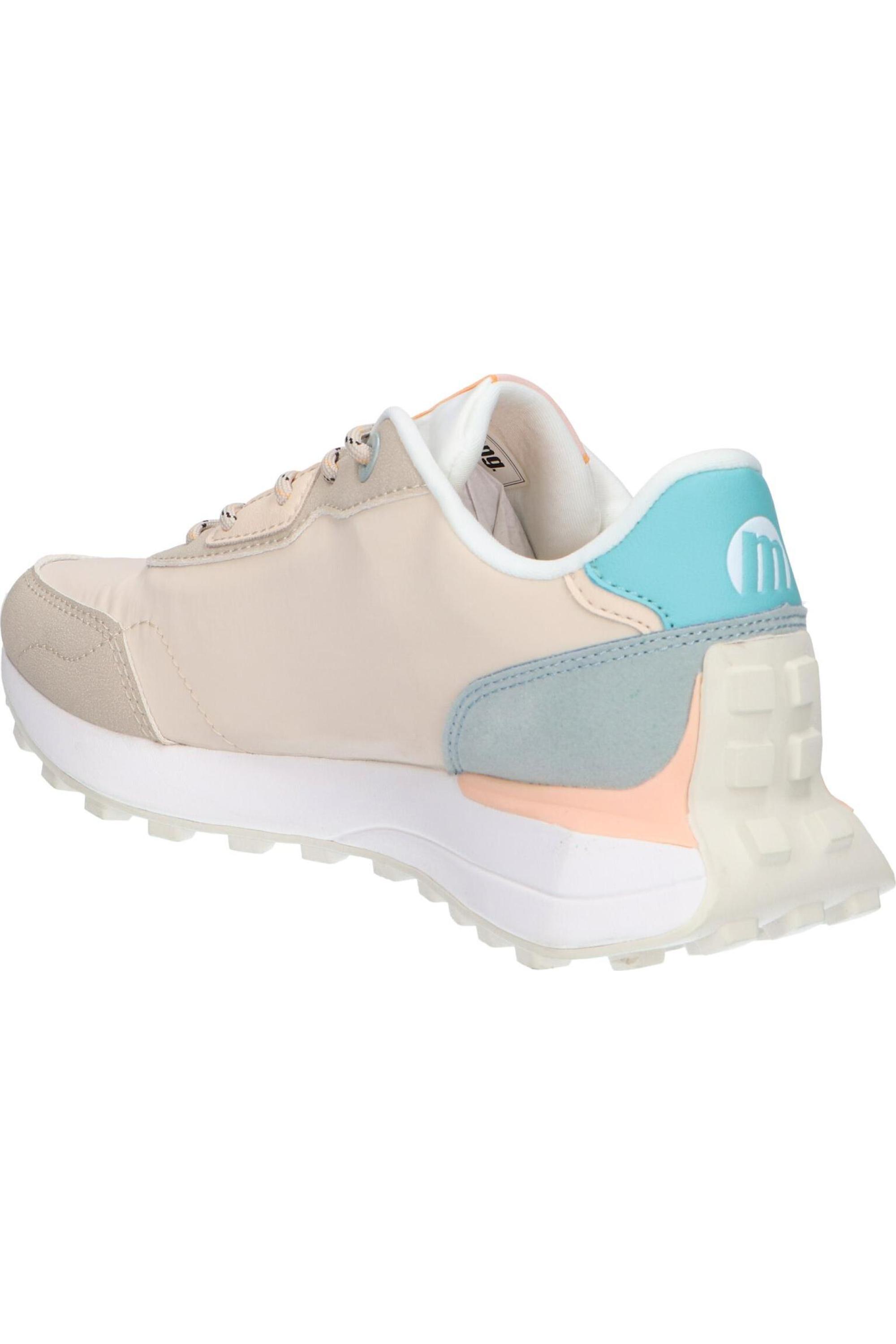 Baskets basses femme - Marche sportive - À lacets - MTNG 60779 - Beige 5/6