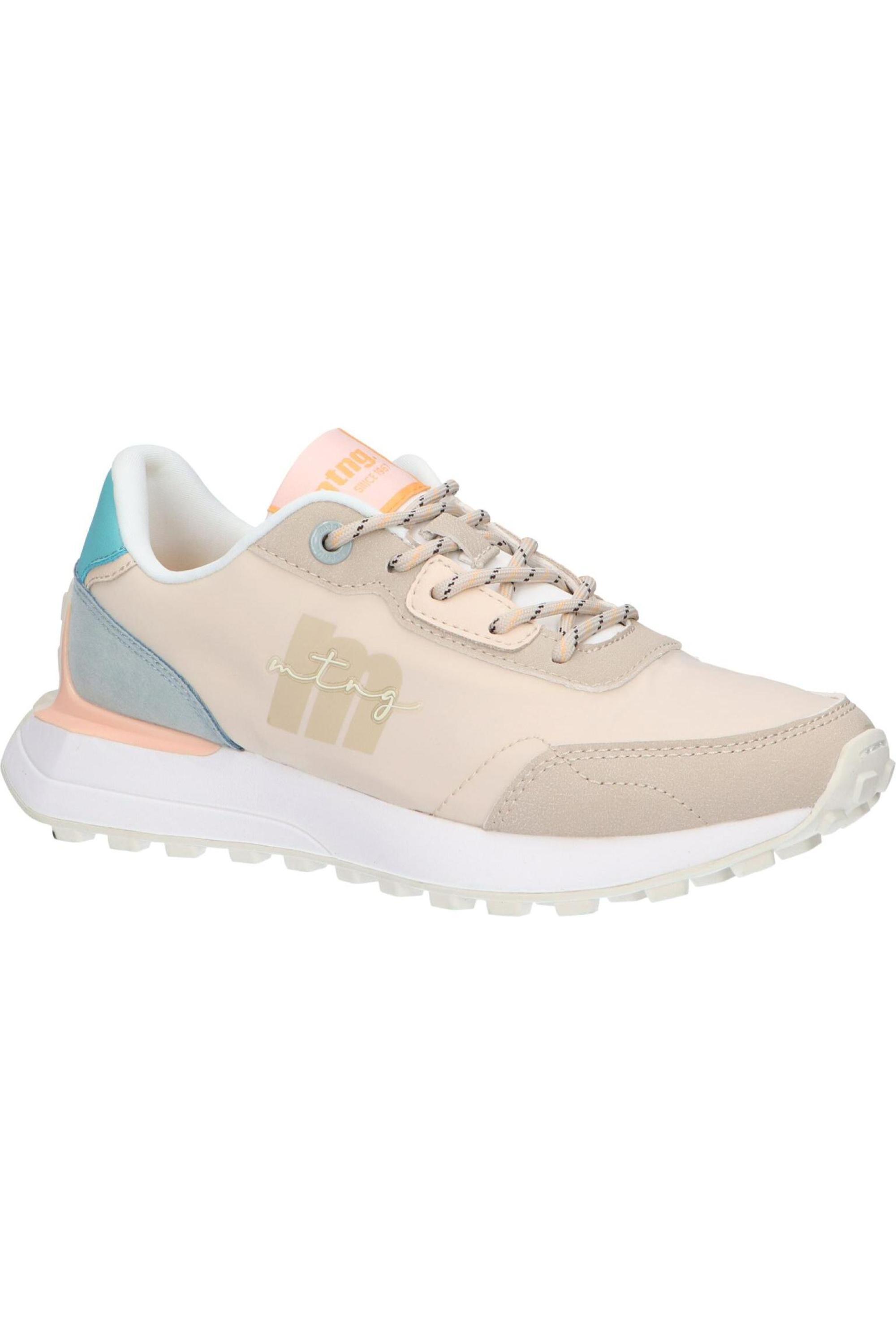 Baskets basses femme - Marche sportive - À lacets - MTNG 60779 - Beige 2/6
