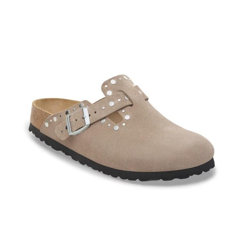 Zuecos Mujer Birkenstock Boston Rivet Marrón 2/4