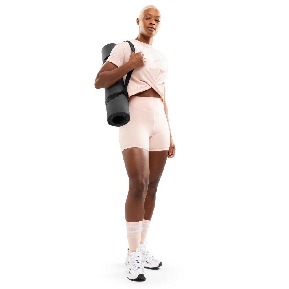 T-shirt sport à nœud torsadé femme Fitness Space Pink Rose 3/7