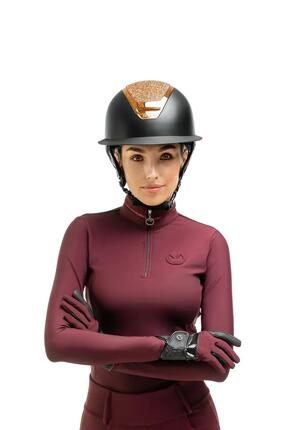 Kask jeździecki Golden Sparkling szeroki daszek Air Pump