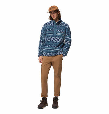 Fleecevesten truien heren - columbia helvetia™ ii printed half snap fleece -