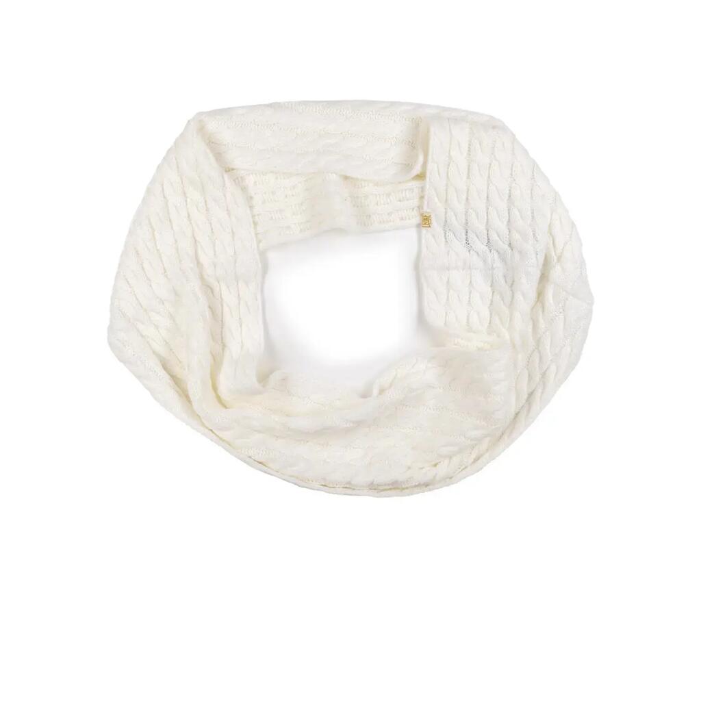 Winter knitted scarf