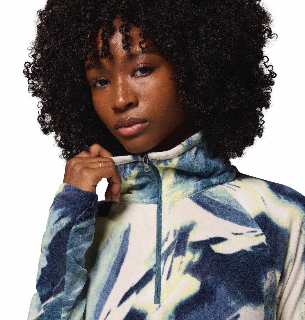 Polaires Et Pulls Femme - COLUMBIA Glacial™ IV Print 1/2 Zip - Everblue Snowfl 3/6