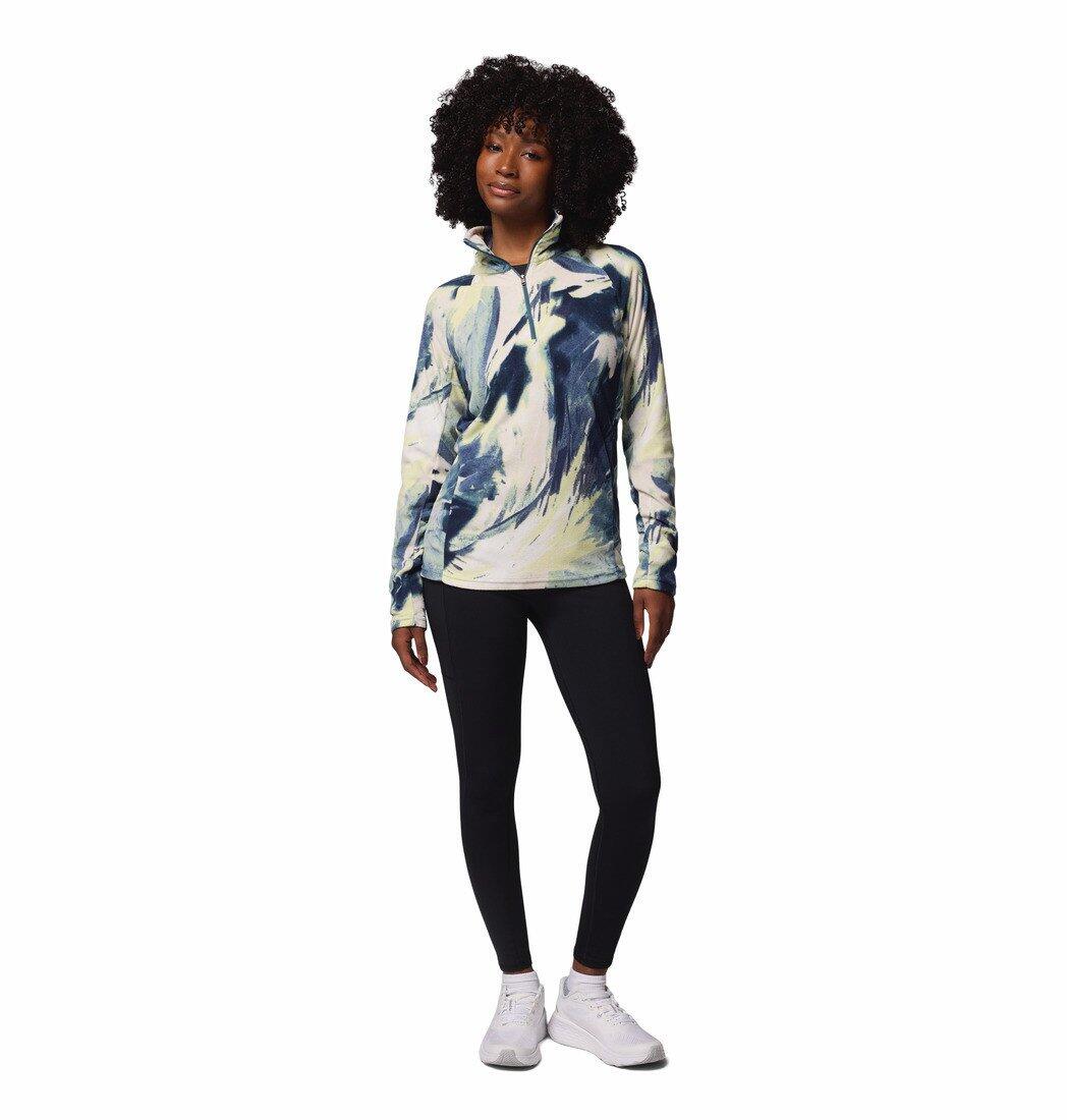 Polaires Et Pulls Femme - COLUMBIA Glacial™ IV Print 1/2 Zip - Everblue Snowfl 5/6