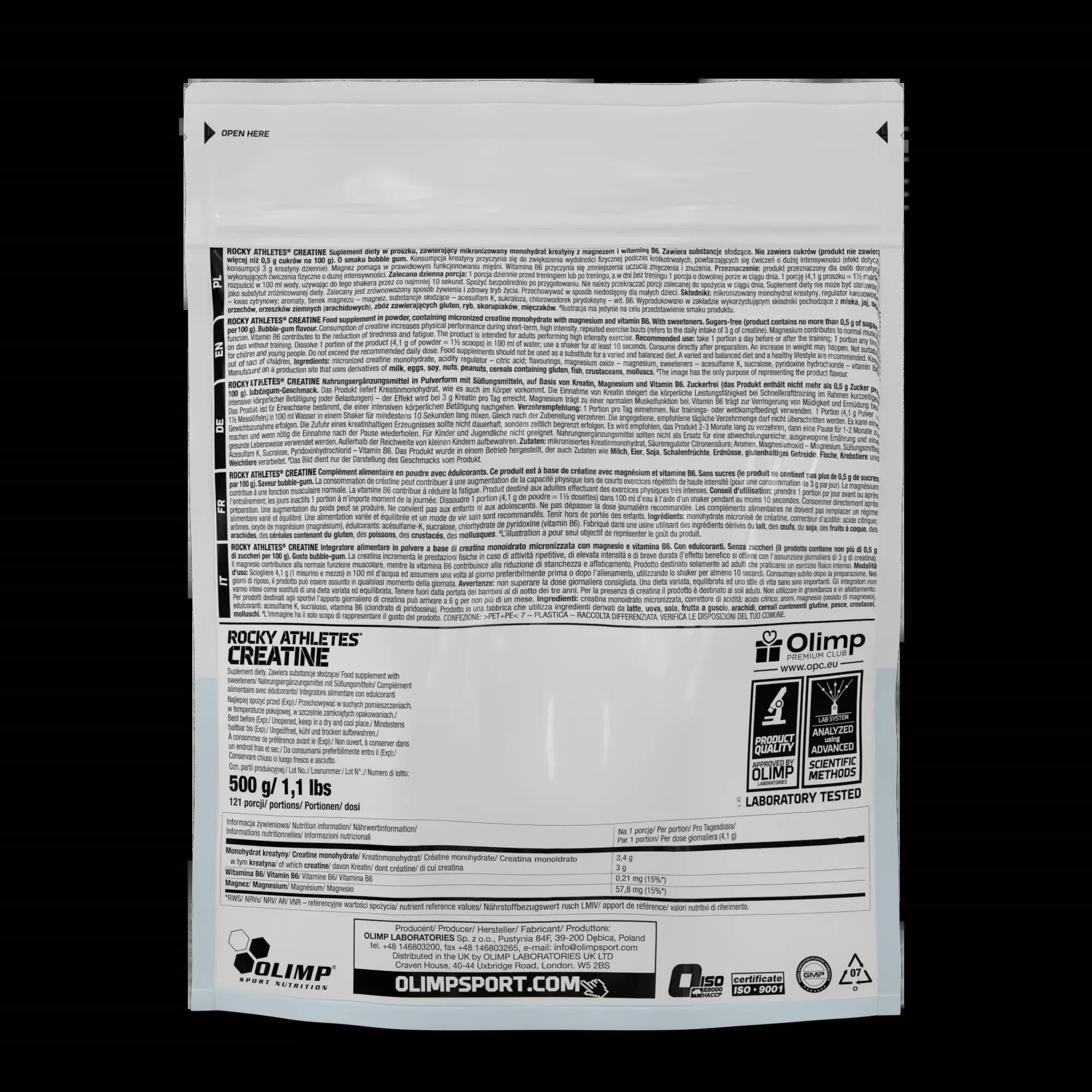 Kreatyna Olimp Rocky Athletes® Creatine 500 g 2/2