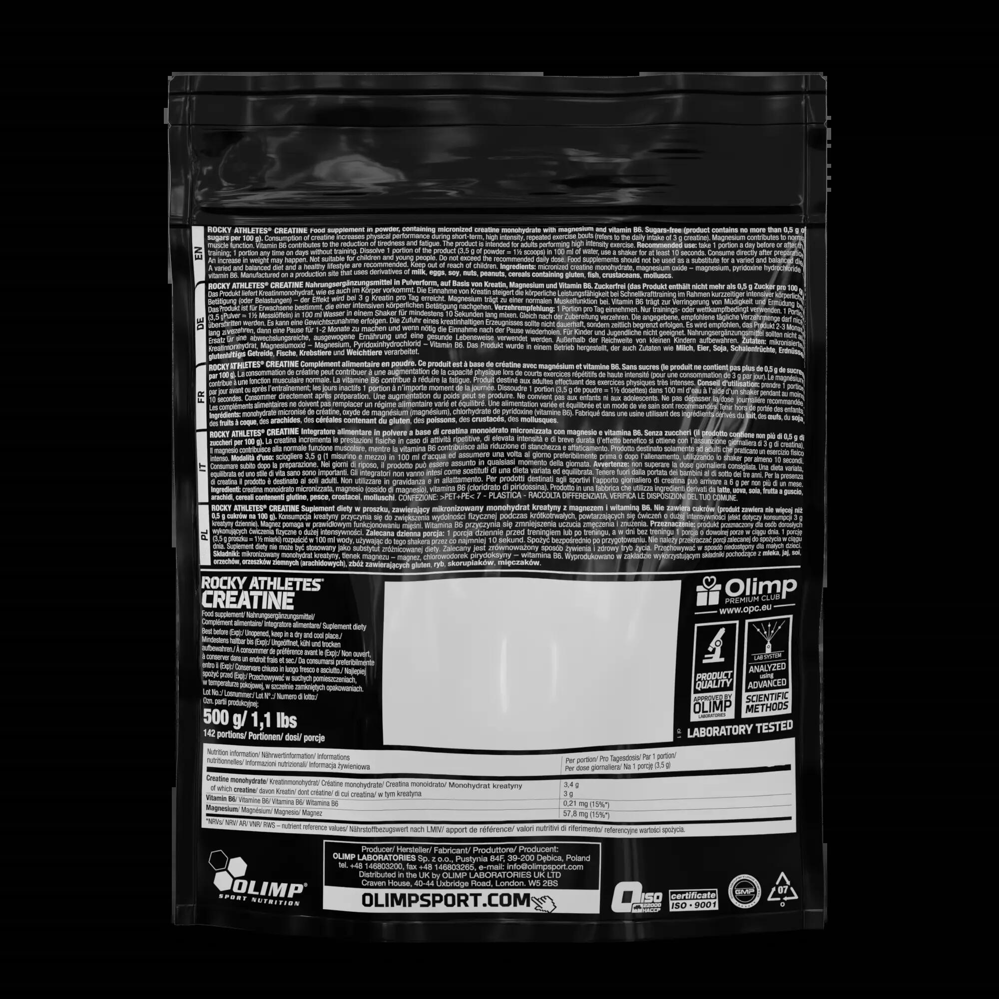 Kreatyna Olimp Rocky Athletes® Creatine 500 g 2/2