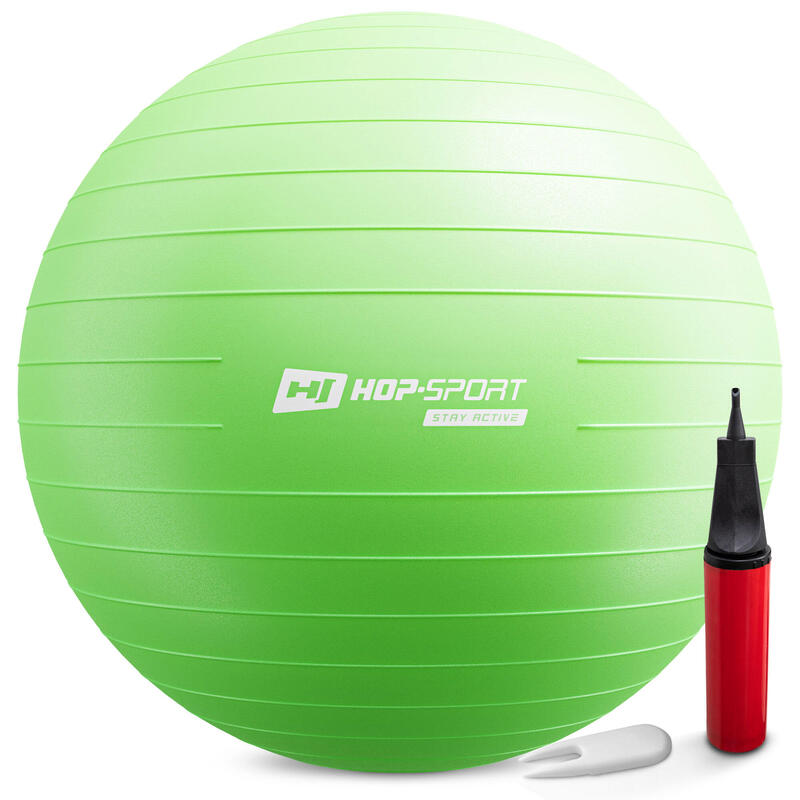 Piłka fitness 75cm z pompką zielona