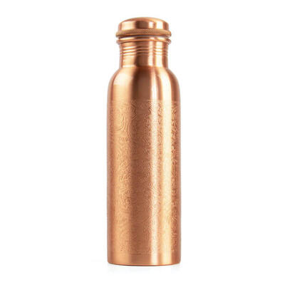 Drinkfles bodhi koperen waterfles 800 ml - ornamenten