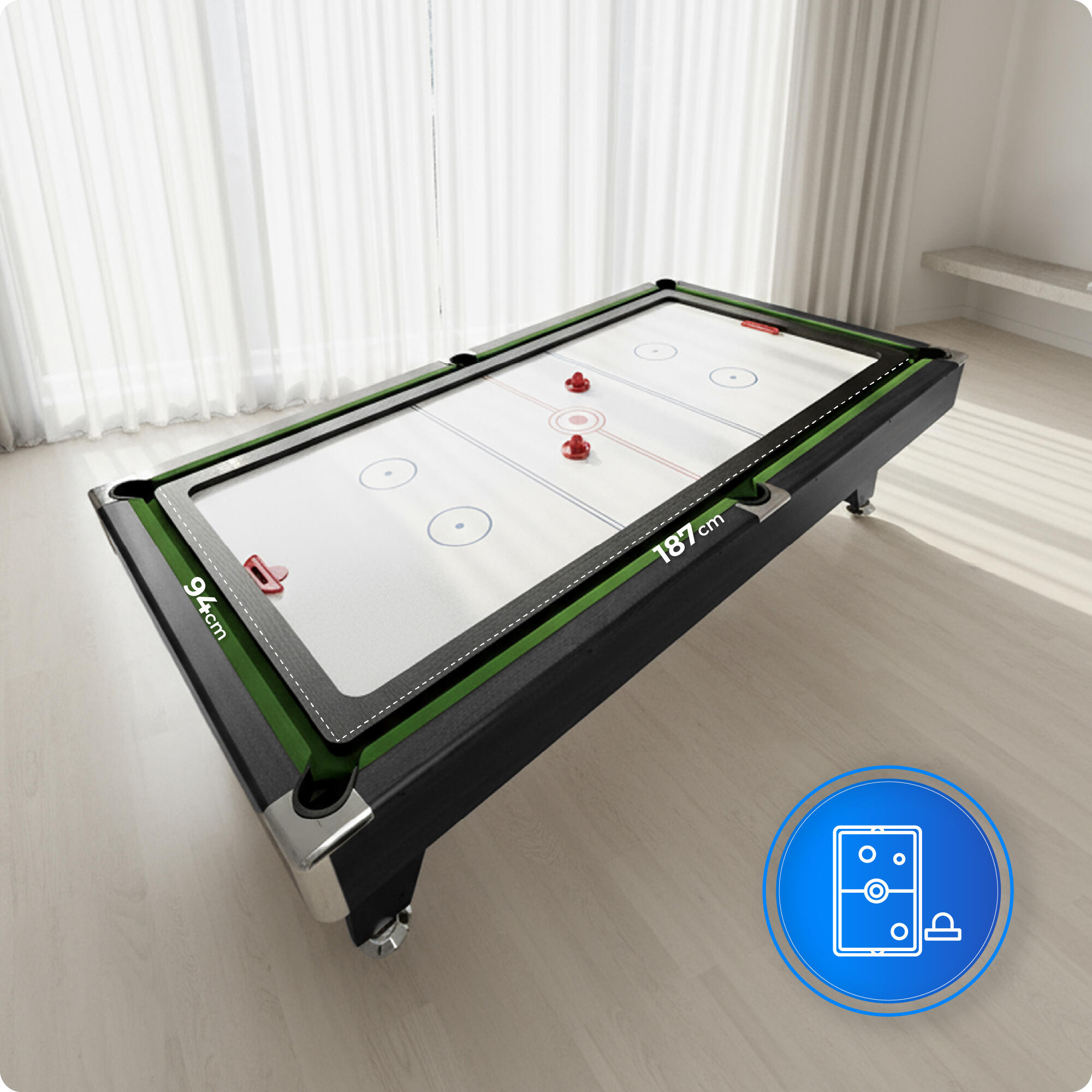 Bilardowy stół wytrzymały stabilny 7ft Thunder akcesoria ping-pong cymbergaj 4/7