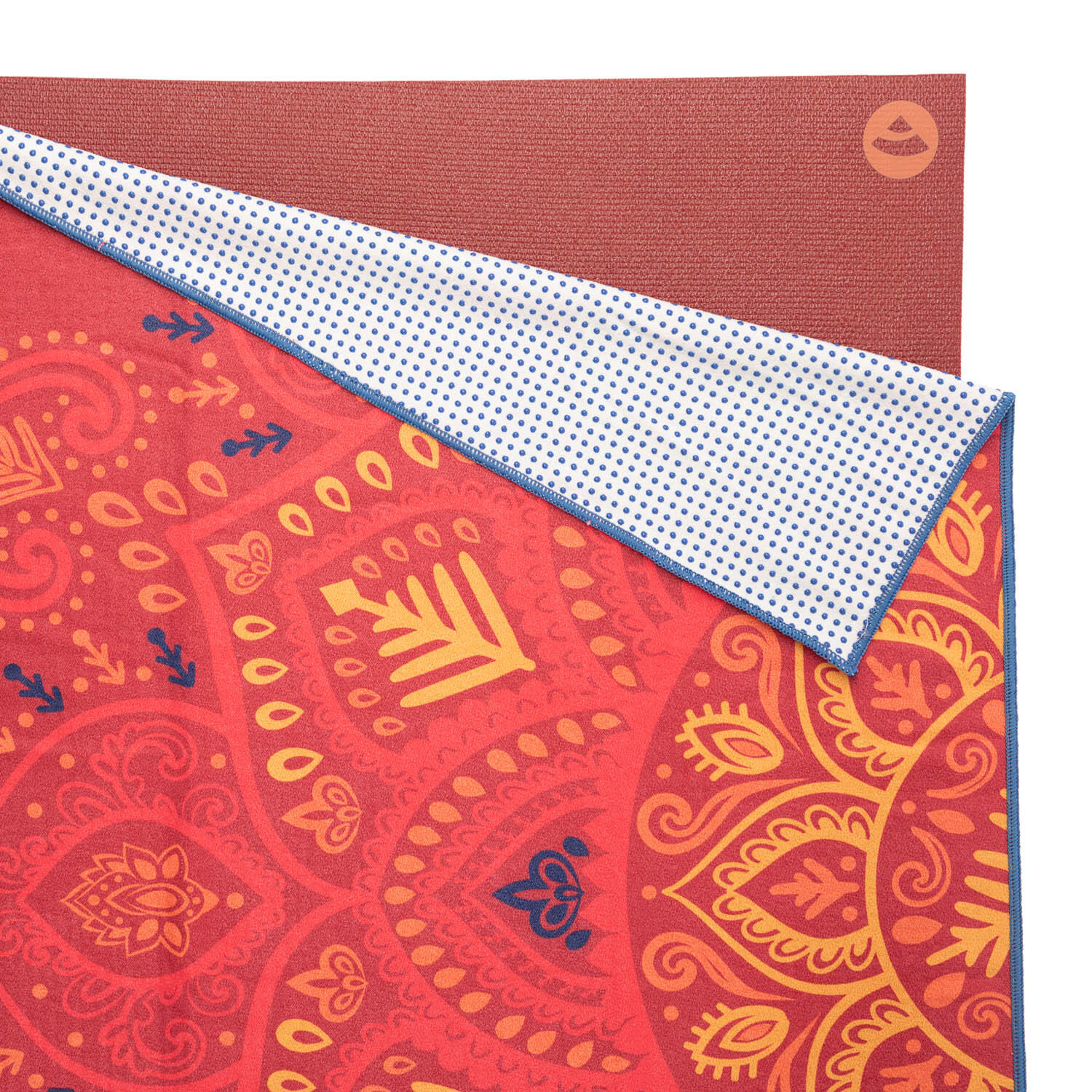 Ręcznik do jogi GRIP Mandala Red 183 x 61 cm