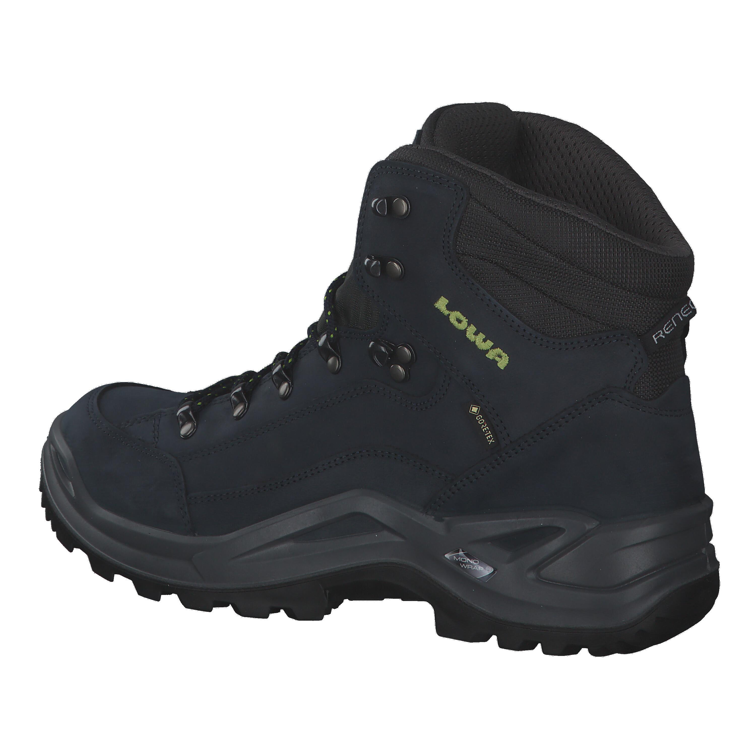 LOWA RENEGADE GTX MID Unisex Wanderstiefel Outdoor Goretex blau 11/15