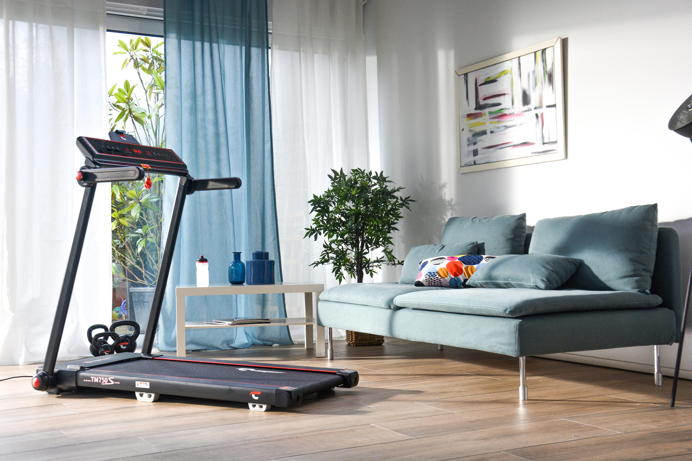Tapis de course pliable - prémonté - peu encombrant - 16 km/h  TM 750S 5/7
