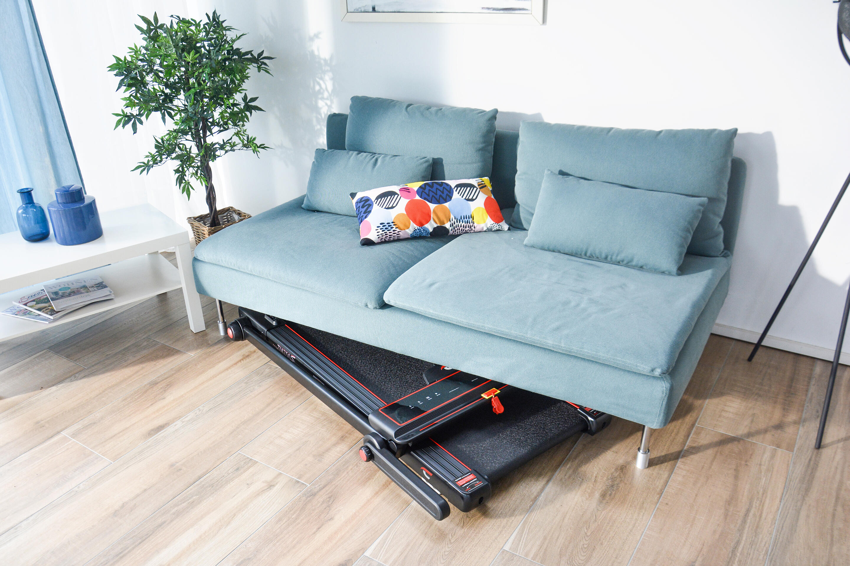Tapis de course pliable - prémonté - peu encombrant - 16 km/h  TM 750S 6/7